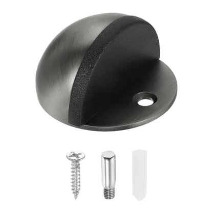 uxcell Low Dome Floor Door Stop, 45mm Dia. Stainless Steel Door Stopper - color: Gray