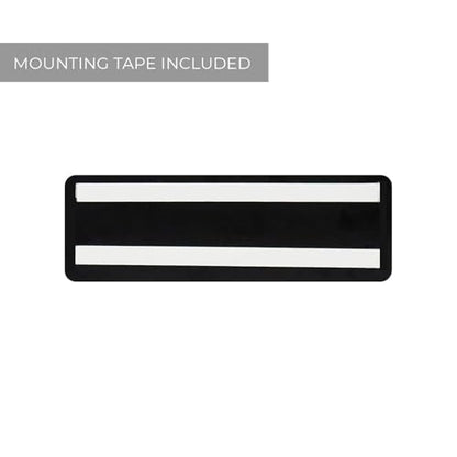 No Smoking Silver Sign/Small Business Restaurant Office School Smoking Prohibited Notice / 3" x 9" Flat Easy Adhesive Door And Wall Mount/Made In The USA - color: Silver, style: No Smoking