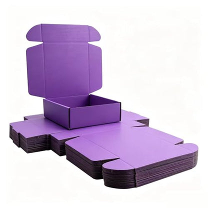 KAXILU Purple Cardboard Boxes Shipping Packaging Boxs 20pcs Shipping Boxs Suitable E-Commerce Packaging Small L6xW6xH2 inch - color: Purple-1, size: Small-L6xW6xH2 inch