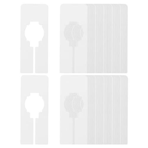 PATIKIL Clothes Dividers for Hanging Clothes, 100Pack Rectangle Closet Clothing Rack Size Divider Blank Labels Sorting Rectangular Separator for Closet, White - color: White
