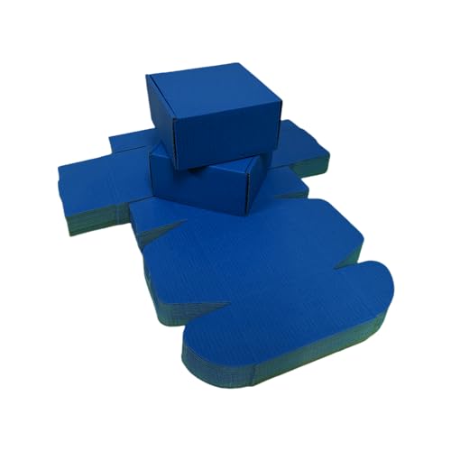 30 Pack 6x6x3 in Industrial Blue Shipping Boxes - color: Industrial Blue, size: 6x6x3 in