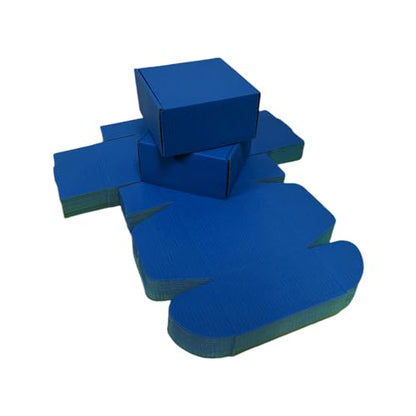 30 Pack 6x6x3 in Industrial Blue Shipping Boxes - color: Industrial Blue, size: 6x6x3 in