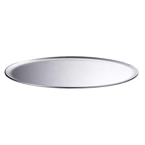 Restaurantware Met Lux 14 Inch Commercial Pizza Pan 1 Coupe Style Pizza Cooking Tray - Heavy-Duty 18-Gauge Aluminum Round Baking Tray Oven-Baking For Pizzas & More - size: 14"