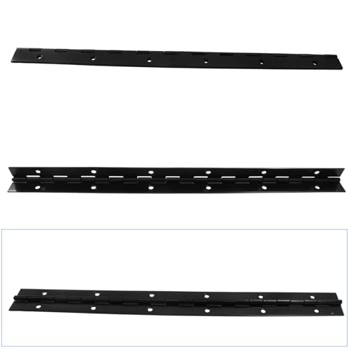2Pcs 12 Inch Heavy Duty Piano Hinges, Black - size: 12 Inch