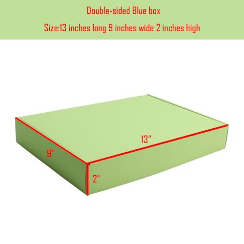 Green Tea Shipping Packaging Box Wrap E-Commerce Packing 20Pcs13×9×2Inch - color: Green Tea