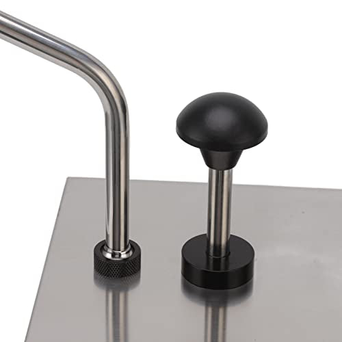 4L Soy Sauce Pump Dispenser Station Stainless Steel Single Hygienic Condiment Pump Sauce Pressing Pump for Commercial Kitchen Restaurant