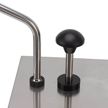 4L Soy Sauce Pump Dispenser Station Stainless Steel Single Hygienic Condiment Pump Sauce Pressing Pump for Commercial Kitchen Restaurant