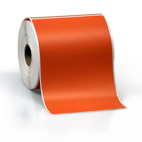 4" X 6" Direct Thermal Perforated Stickers Labels for Shipping Labels, Inventory, and Color Coding - Compatible with Zebra, Rollo, Godex and More (Orange, Pallet) - color: Orange, size: Pallet