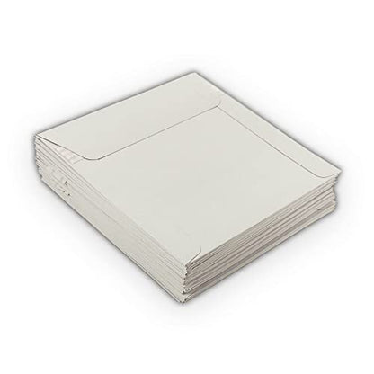 5 EcoSwift 6 x 6 Rigid Photo Mailers Stay Flats White Cardboard Self Seal Envelopes 6x6