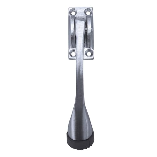 Tell Kick Down Door Holder, Satin Chrome Finish