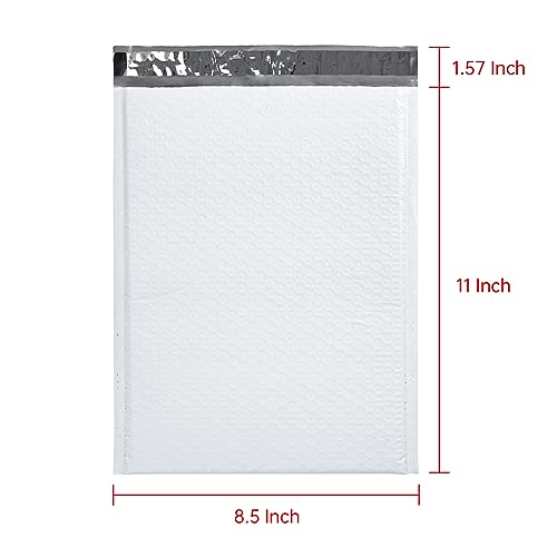 Progo Poly Bubble Mailers, 8.5 x 11 Inch Bubble Lined Poly Mailer Bag for Shipping and Packing, Tear-proof, Water-resistant and Lightweight Envelopes. (25)