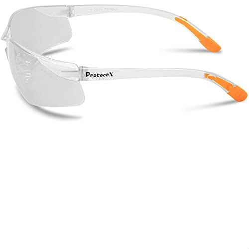 ProtectX Safety Glasses for Men & Women, Safety Sunglasses - color: Olympus Indoor/Outdoor 2 Pk
