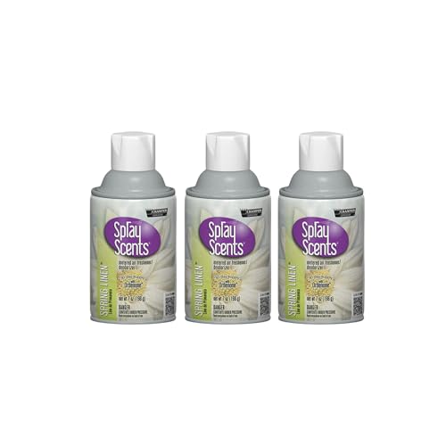 Champion Sprayon SprayScents Metered Air Freshener Refill 7 oz, Odor Control Fragrance, Spring Linen (3 Pack)