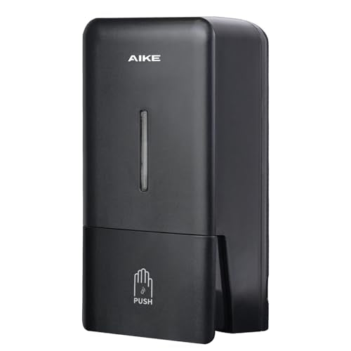 AIKE Liquid Commercial Soap Dispenser,27oz for Bathroom Modern Black,AK1006 - color: Black