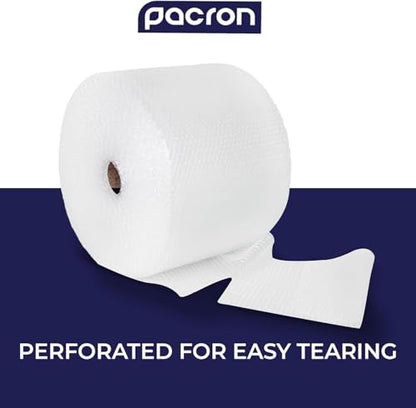 Bubble Roll Wrap 12" x 100', 2-Pack 5/16" Perforated Medium Cushioning - size: 100x12 | Perf 24 | 2 Rolls