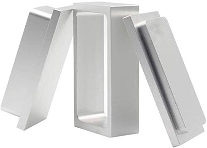 Pre Press Mold Made of Food Grade Anodized 6061 Aluminum (Silver, 2x4 inch) - size: 2x4 inch