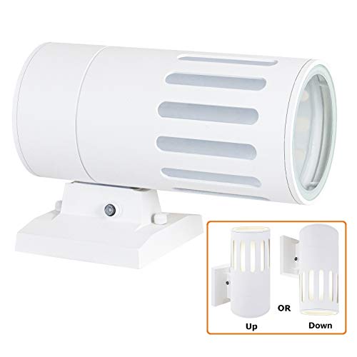 Dusk to Dawn Exterior Light Fixture, Waterproof Outdoor Lighting - color: Cylinder (White B - Dusk to Dawn )