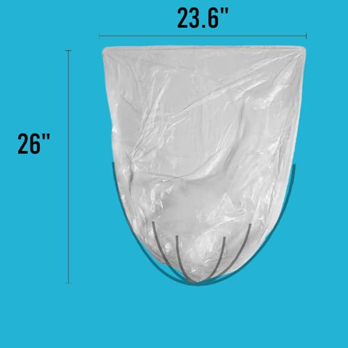 BEIDOU-PAC Trash Bags 8-10 Gallon, 300 Count Bulk, Clear Plastic Recycling Bags, Multi-purpose Garbage Bags Can Liners for Business Home Kitchen Commercial and Industrial - style: 8-10 Gallon |300 Count