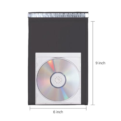 #0 25 PCS 7x9 Inch Poly Bubble Mailers, Padded Envelopes Bags with Peel and Seal for CD, Gift, Packing and Shipping, Keep Safe and Protected, Black (Usable Size: 6x9 Inch) (25, Black) - color: Black
