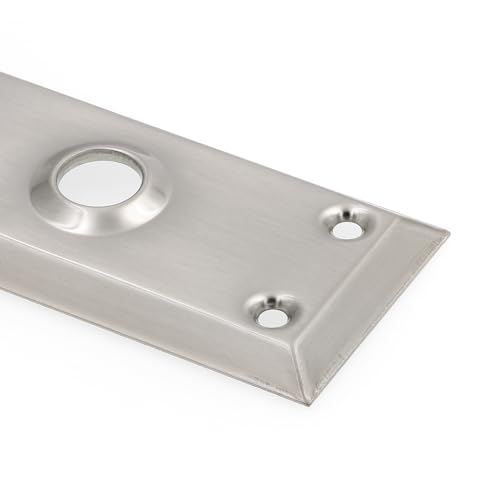 Prime-Line E 28335 Mortise Keyed Lock Set with Glass Knob, Single Pack - color: Satin Nickel