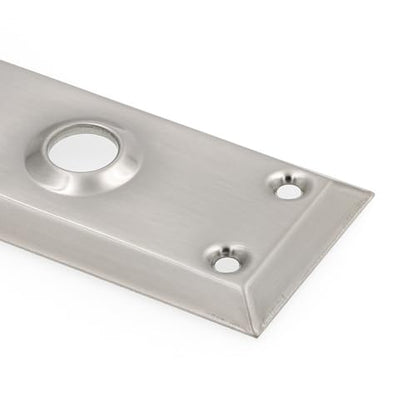 Prime-Line E 28335 Mortise Keyed Lock Set with Glass Knob, Single Pack - color: Satin Nickel