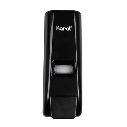 Karat Black Wall Mount/Stand Hand Soap Dispenser - 13.5 oz Refillable Liquid Soap Dispenser for Bathroom, Commercial Use-Compatible - 1 Unit, JSD-HSL01B