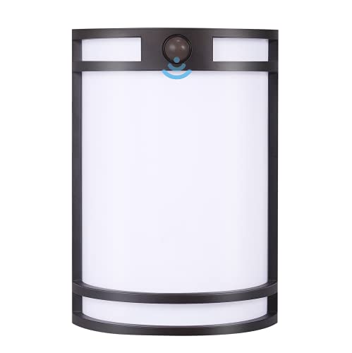 CLOUDY BAY 3 Color Indoor Outdoor Motion Sensor LED Wall Light,120V 15W 1000LM Wall Sconce,3000K/4000K/5000K Selectable,Wet Location,Oil Rubbed Bronze - color: Oil-Rubbed Bronze