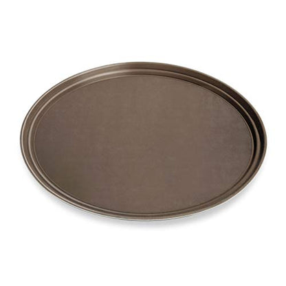 New Star Foodservice Non-Slip Serving Tray, 24 x 29 Inch Oval Brown - color: Brown, size: 24-Inch x 29-Inch x 0.7-Inch