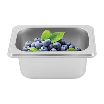 6 Pack Stainless Steel Hotel Pans with Lids, 1/9 Size or 1/4 Size Commercial Metal Food Catering Trays for Steam Table, Buffet Serving, Food Storage & Preparation (1/9 Size 2.7Qt) - size: 1/9 Size 2.7Qt