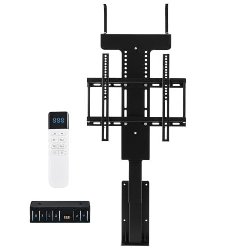 CO-Z Motorized TV Lift for 32" to 57" TVs up to 165 lb, 400x400 VESA, Height Adjustable Mechanism Stand & Wall Mount with Remote Control and Memory Setting, Automatic TV Lift for Home - style: Upgraded 32" to 57"