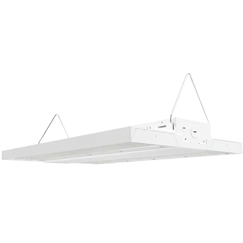 RAB Lighting RBAY15M LED High Bay Light - 260W 220W 160W Adjustable Linear High Bay Lighting Fixture - 3500K 4000K 5000K Dimmable 0-10V - Warehouse Lighting Shop Light 120-277V - size: M
