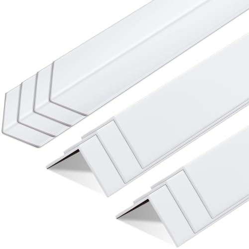 Sasylvia 20 Pcs Wall Corner Guard, 1-1/2 X 48 Inches, White, Vinyl - color: White, size: 1-1/2 x 48 inches