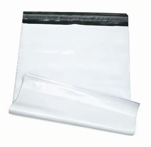 15 X 19 Inch White Poly Mailers, Large Self-Sealing Shipping Bags 10 Pcs - size: 15 X 19 Inch/10 pcs