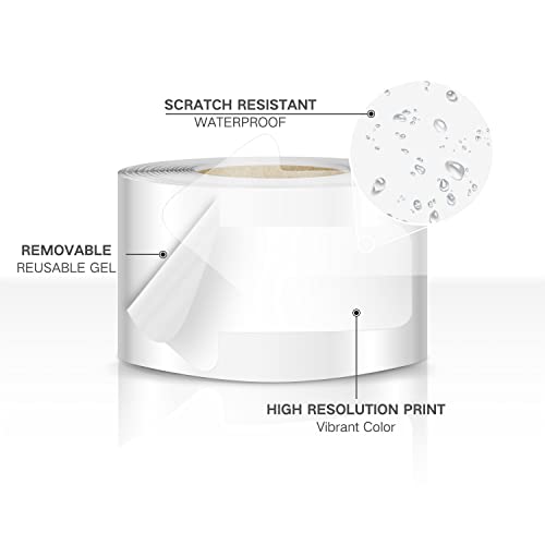 EVQ White Arrow Floor Sticker Tape 2 x 4 Inch Directional Vinyl 200 PCS - color: White, size: 2"×4"