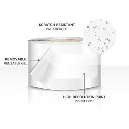 EVQ White Arrow Floor Sticker Tape 2 x 4 Inch Directional Vinyl 200 PCS - color: White, size: 2"×4"