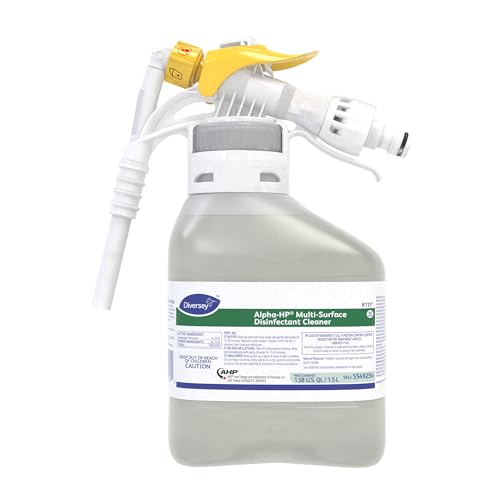 Diversey Alpha-HP Disinfectant Cleaner, RTD, 1.5 L - size: 50.7 Fl Oz (Pack of 1)