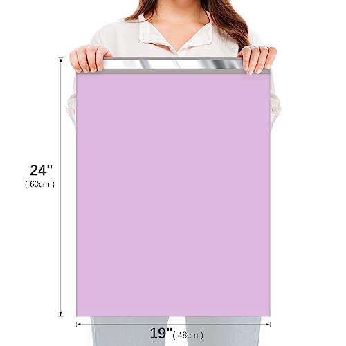 Fuxury Poly Mailers 19x24" 100 Pack,Large Shipping Bags for Clothing,Purple - color: Light Purple, size: 19x24" 100pcs