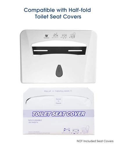 Toilet Seat Cover Dispenser, White, 2-Pcs