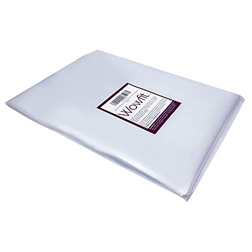 Wowfit 100 CT 9x14 1.1 Mil Clear Plastic Bags, Flat Open Poly for Bread - size: 9"x14"-100pcs