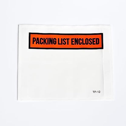 100 PCS 4.5"x 5.5" Packing List Envelopes - Self-Adhesive Shipping/Mailing Pouch Enclosed Bags for Packing Slips Invoice Label… - style: 100 -Printing