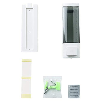 Soap Dispensers 250ml ABS Plastic Drill Free with Adhesive Wall Mount - size: 1-Chamber