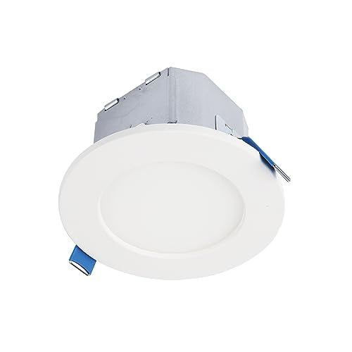 HALO 4" 600LM Canless LED Downlight 5CCT w/Attached JBOX, Dimmable - size: 4 inch 1PK
