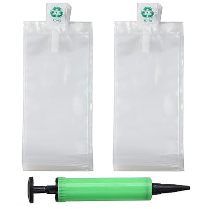 Miupoo Packaging Air Bags,Clear Plastic Inflatable Air Packaging Protector Bag with Free Pump Cushion,Air Inflatable Cushion Blocking Packaging Bag,4x8 Inches,100 Pieces - size: 4x8×100 Inches