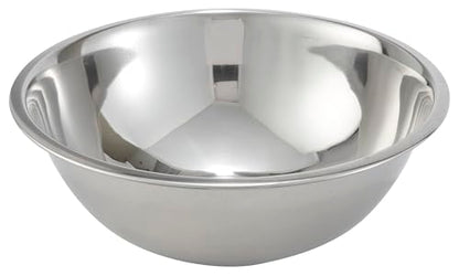 Winco 8 qt Stainless Steel Mixing Bowl - size: 8 Quart, style: Economy