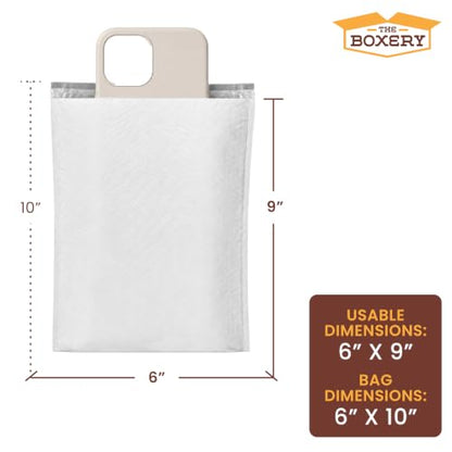 The Boxery 6x10" #0 Poly Bubble Mailers 250 Pack, Padded Envelopes, Self Seal, Waterproof Shipping Bags for Shipping & Packaging - size: #0 6x10'' (250)