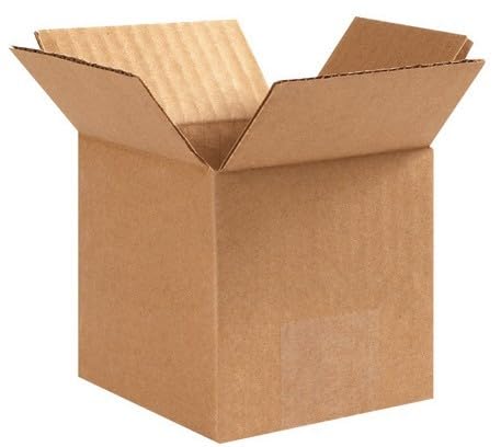 Bundle Of 25 Basic Corrugated Shipping Boxes (4 x 4 x 4") - size: 4 x 4 x 4"
