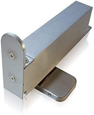 NHN PDC105W-S SSS - Hydraulic Self Closing Concealed Door Closer for Wooden & Steel Doors (Hold Open/Max. Door Width 49 1/2 in.) Satin Stainless Steel - color: Satin Stainless Steel, size: Hold Open / Max. Door Width 49 1/2 in.