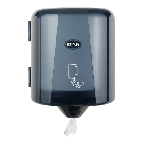 EZbrnd Wall Mount High Capacity Centerpull Paper Towel Dispenser for Commercial/Washroom/Office/FoodService, Pearl Black - style: Pearl Black