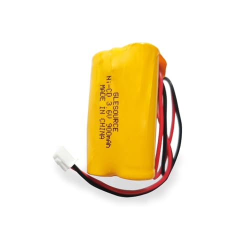 3.6V 900mAh Ni-Cd Exit Sign Emergency Light Battery, Replacement for Exitronix 10010037, Max Power B2-0031 MH468886, Unitech LEDR-1 6200RP, Dantona CUSTOM-318 OSA230, Lowes 253799(2 Pack) - color: 2 PCS 3.6V 900mAh