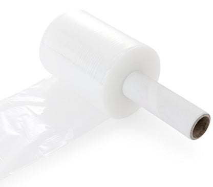 (R) Stretch Wrap 5" x 1000' Roll With Handle, 80 Gauge Extra Thick Durable Self-Adhering Plastic Wrap for Moving, Packing Wrap Industrial Strength, Clear Plastic Pallet Shrink (4 Pack) - size: 4 Pack